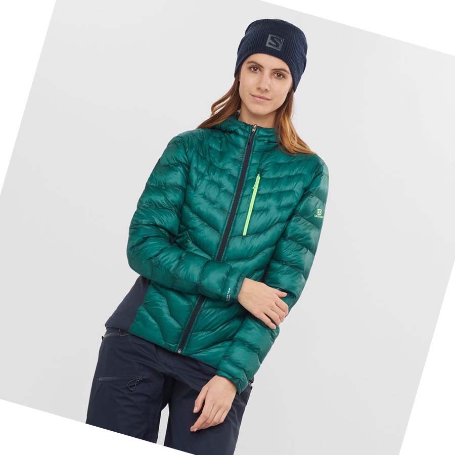 Chaquetas Salomon OUTPEAK PRIMALOFT INSULATED Mujer Verdes | MX 2443BEX